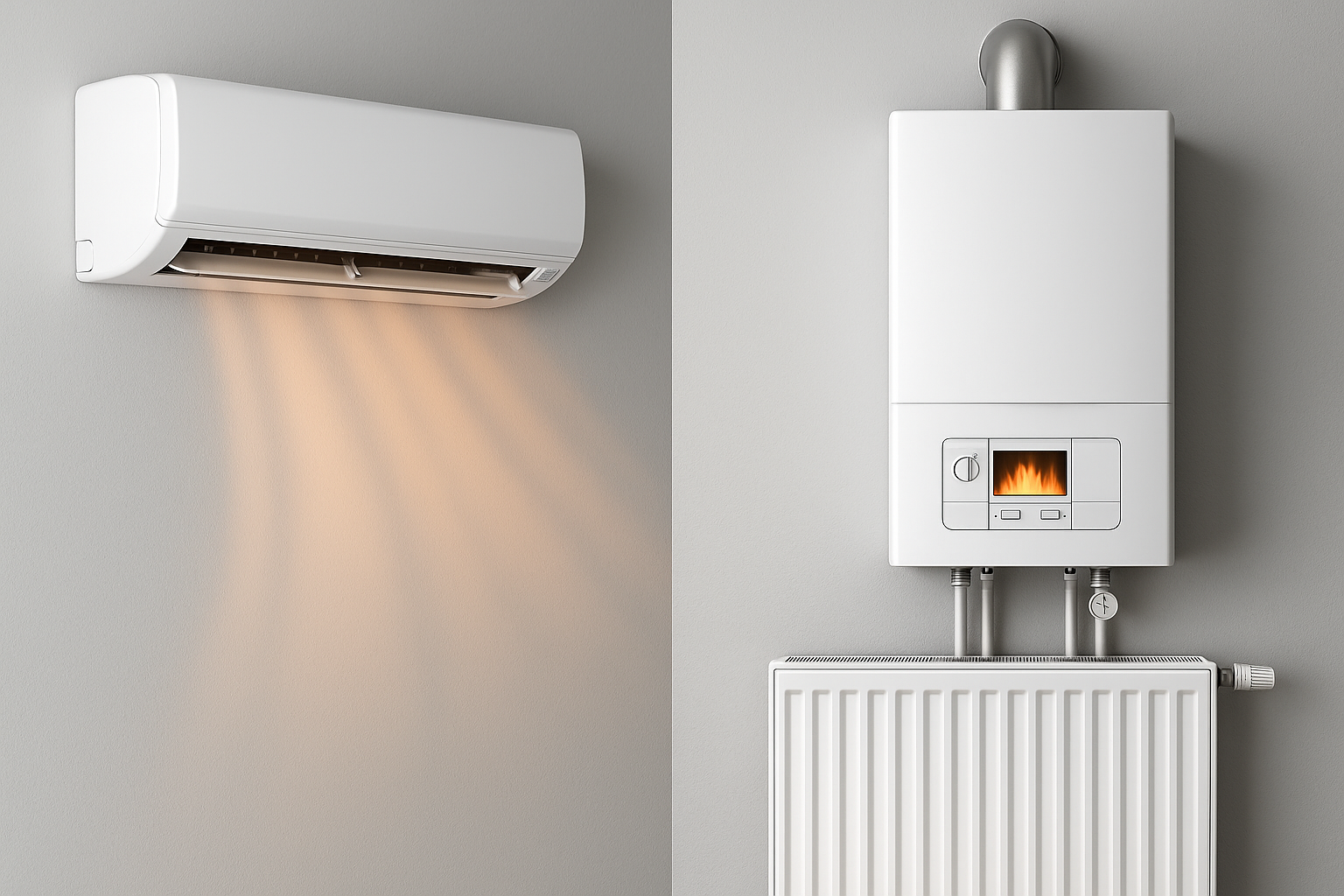 wat is goedkoper verwarmen met gas of airco
