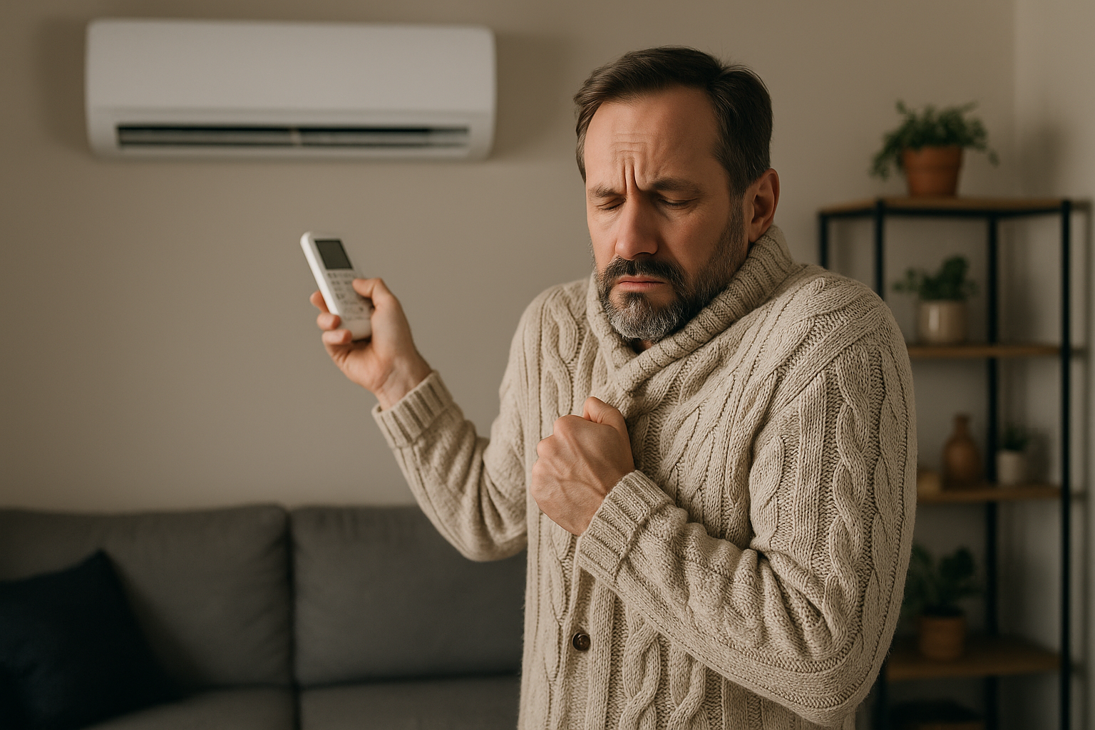 airco aan laten of uitzetten verwarmen