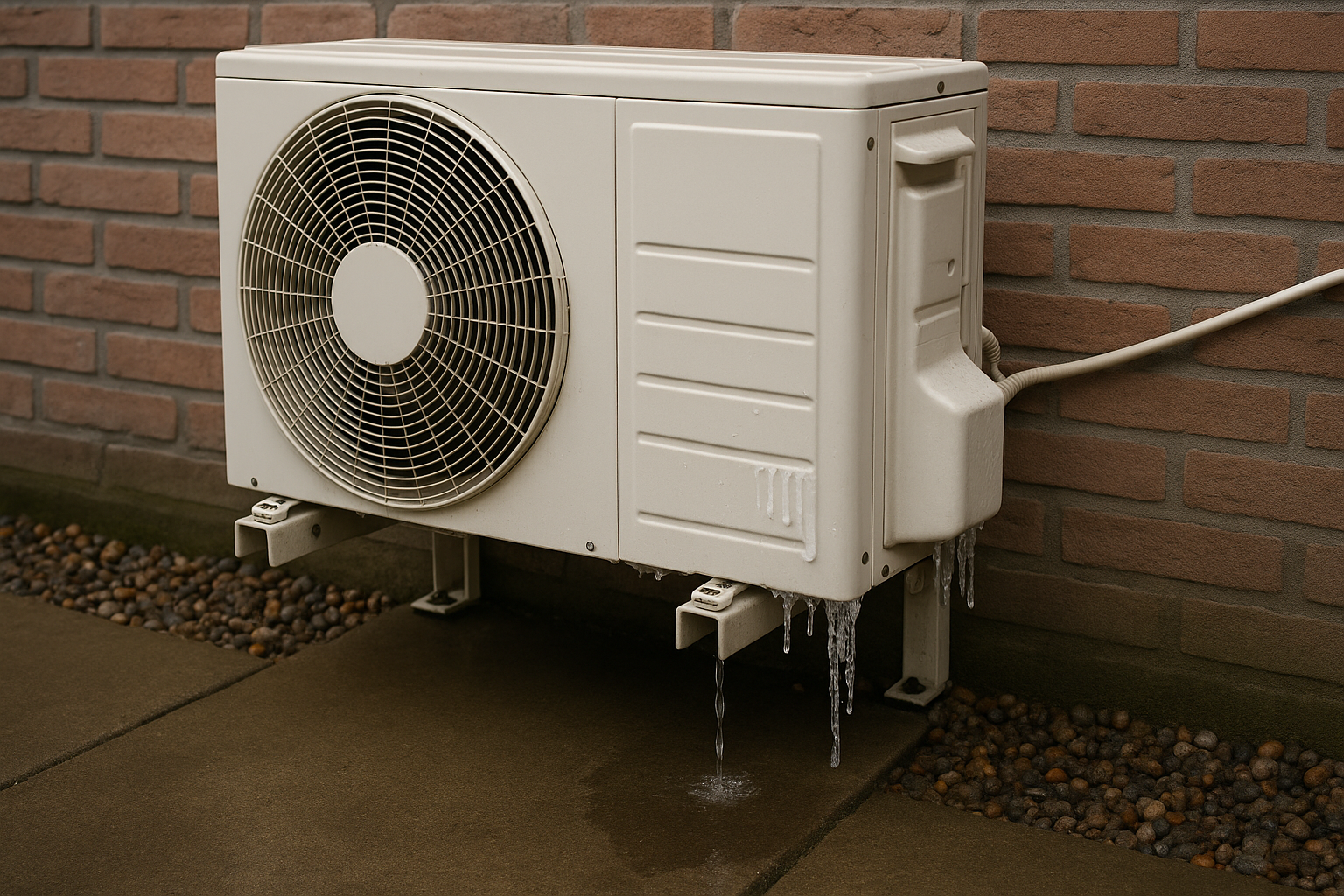 buitenunit airco lekt water bij verwarmen