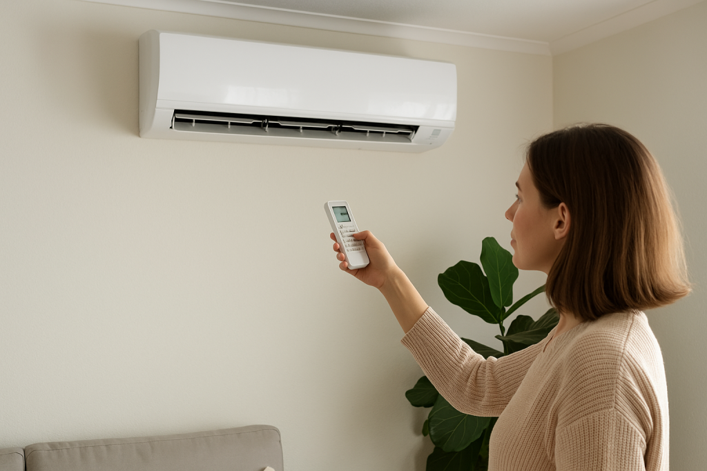 tips verwarmen met airco