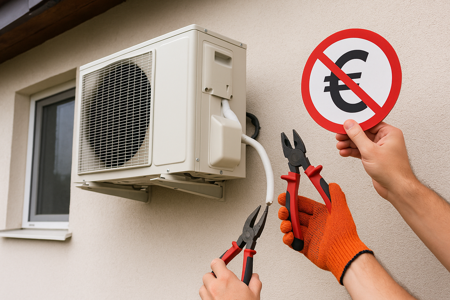 boete zelf airco installeren