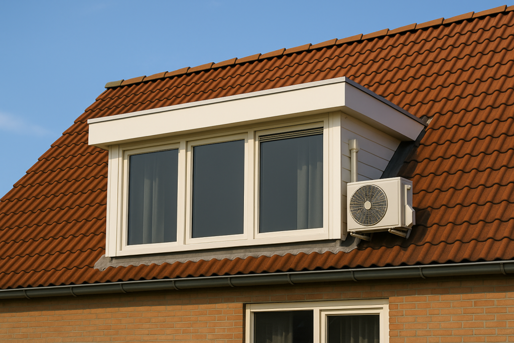 airco op dakkapel