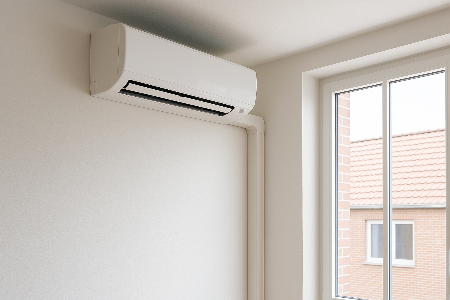 airco leidingen wegwerken