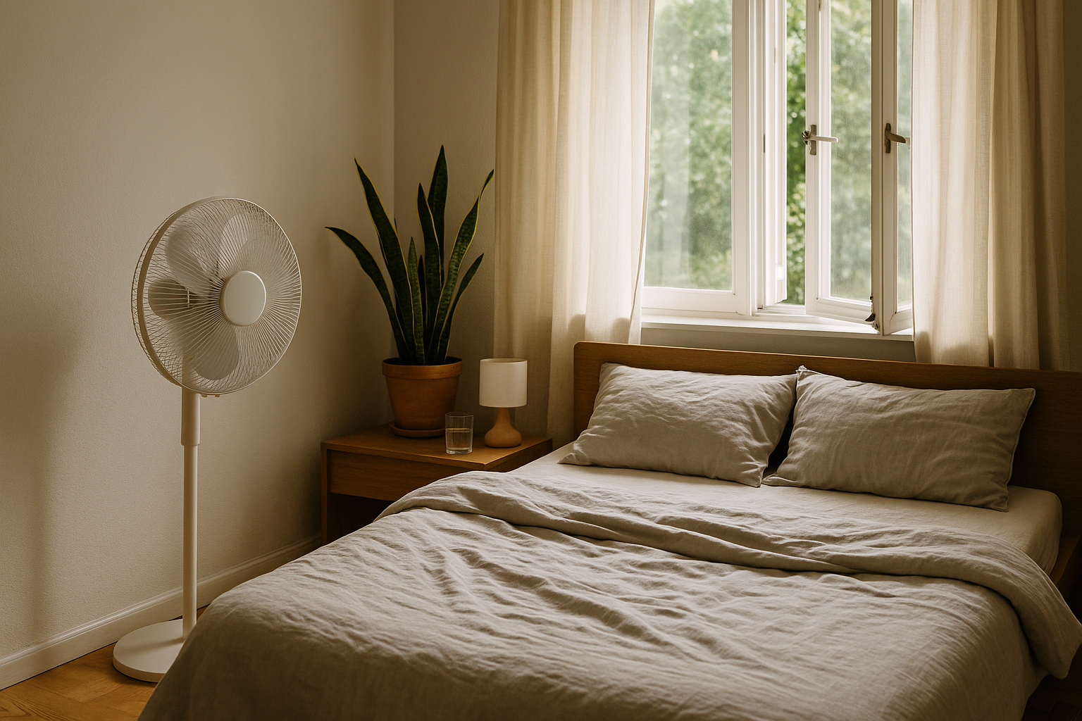 slaapkamer koelen zonder airco
