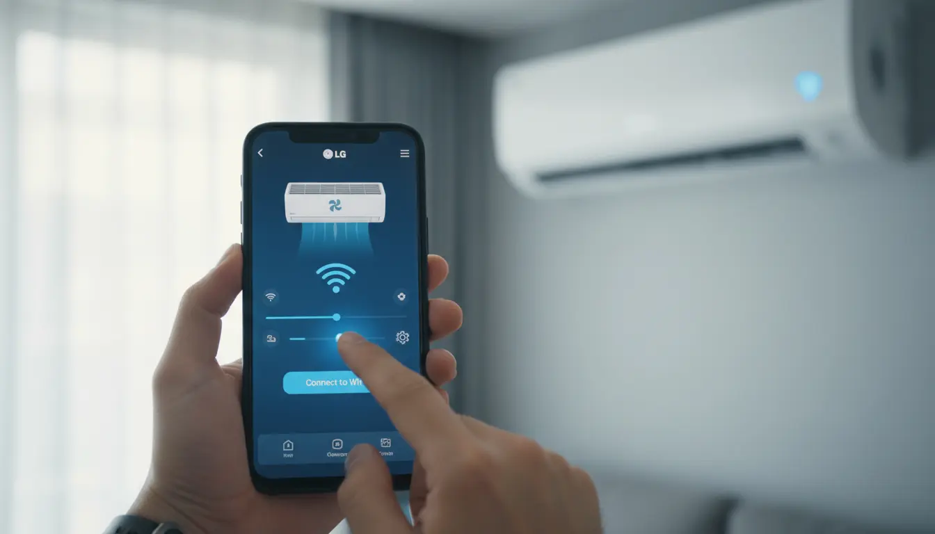 lg airco wifi instellen