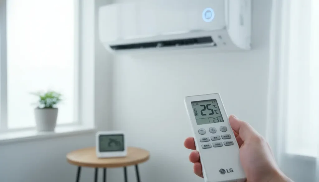 lg airco temperatuur kalibreren