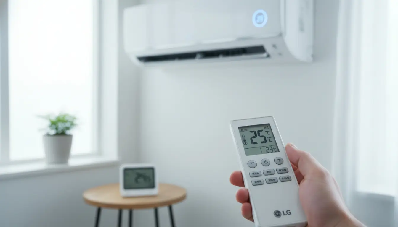 lg airco temperatuur kalibreren