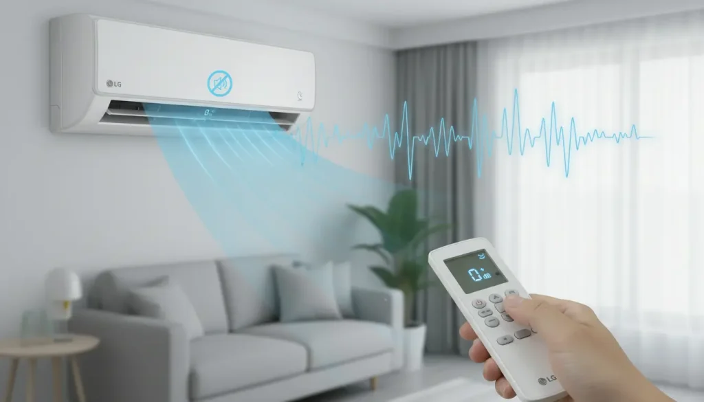 lg airco geluid uitzetten