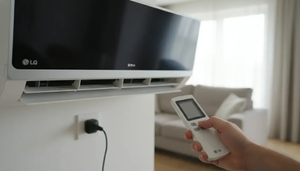 lg airco gaat niet aan