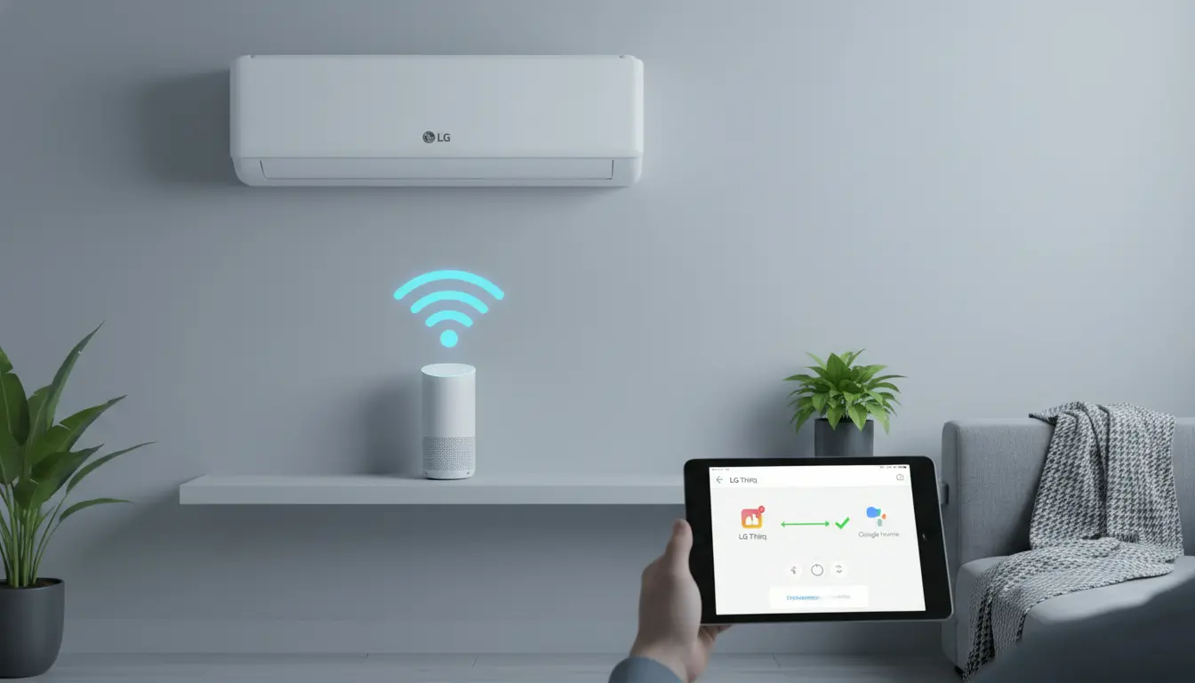 lg airco koppelen aan google home